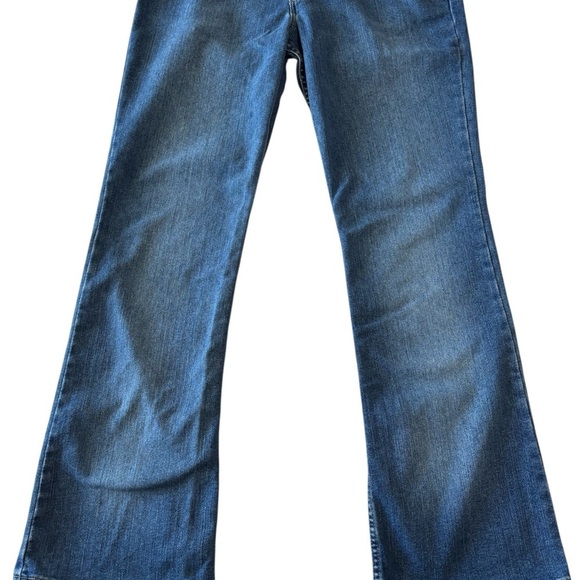 Y2K Levi’s 518 Super Low Stretch Boot Cut Jeans Denim Blue Size 13 Juniors - Picture 2 of 11